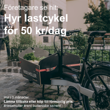Företagare se hit! Hyr cykel för 50 kr/dag